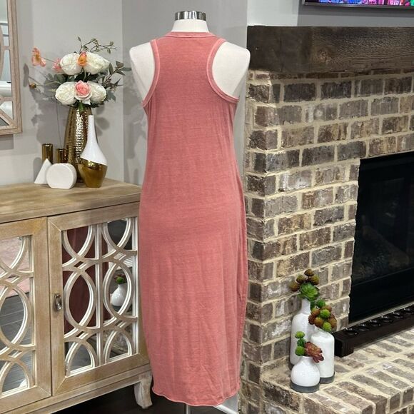 MAGNOLIA BOUTIQUE Women’s Crewneck Racerback Micro Ribbed Long Dress in Size L - Picture 7 of 8